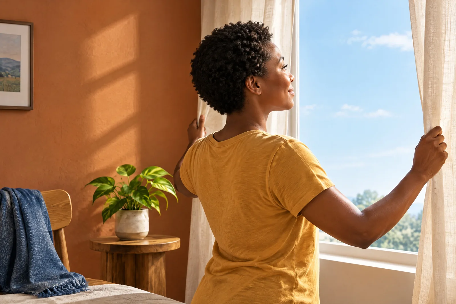 Illustrative Starting Over editorial visual: Starting Over Fresh Start Window Light.